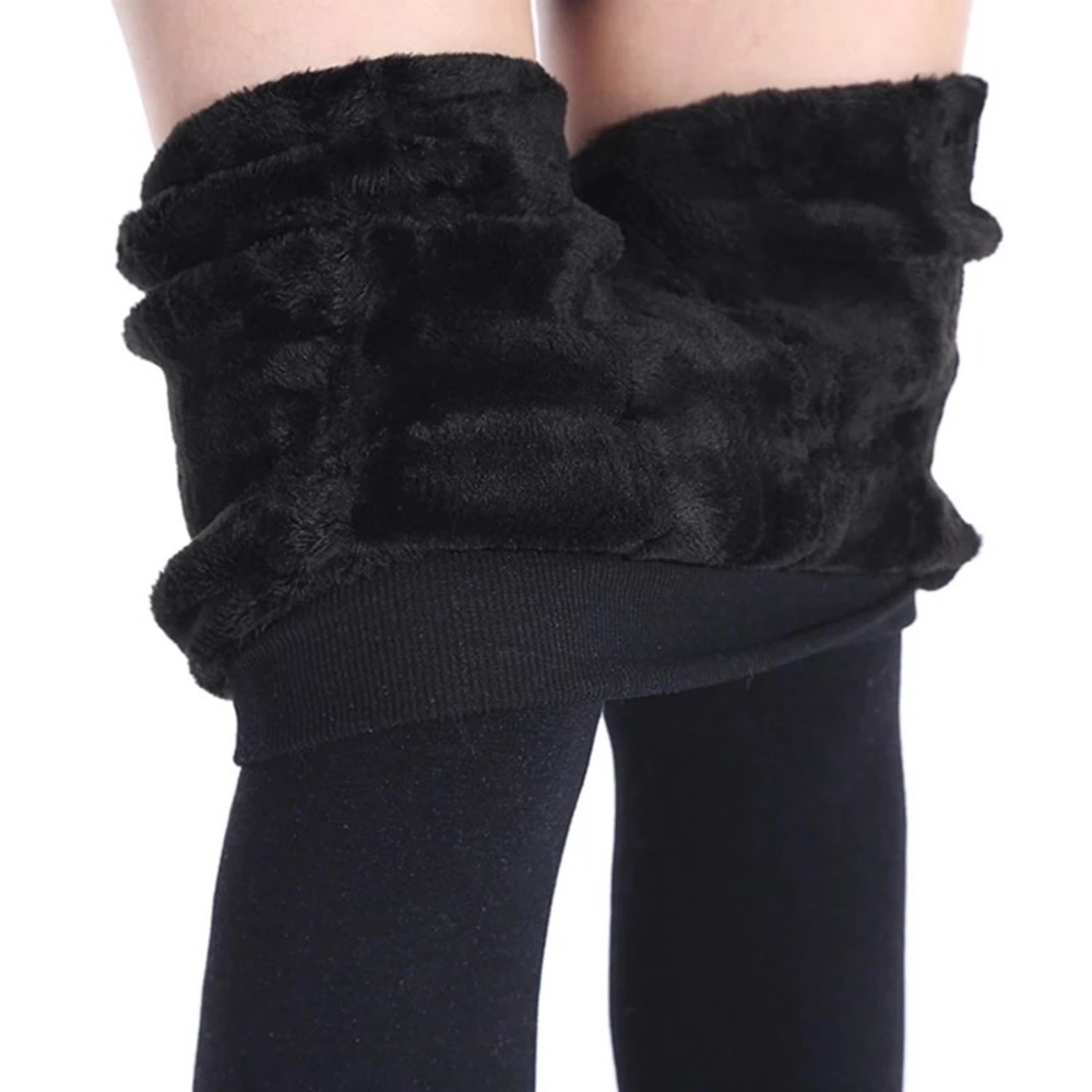 Winter Leggings For Women Warm Plus Size Leggins Solid Color Velvet Leggins